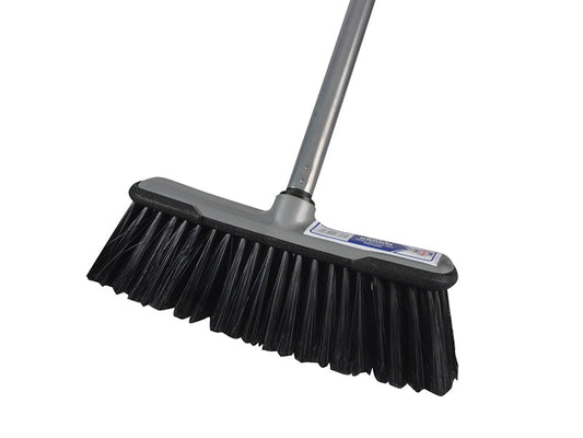 Soft Broom with Screw On Handle 300mm (12in), Faithfull