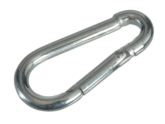 Fire Brigade Snap Hook 4mm Zinc Plated (Pack 4), Faithfull