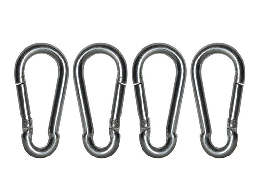 Fire Brigade Snap Hook 6mm Zinc Plated (Pack 4), Faithfull