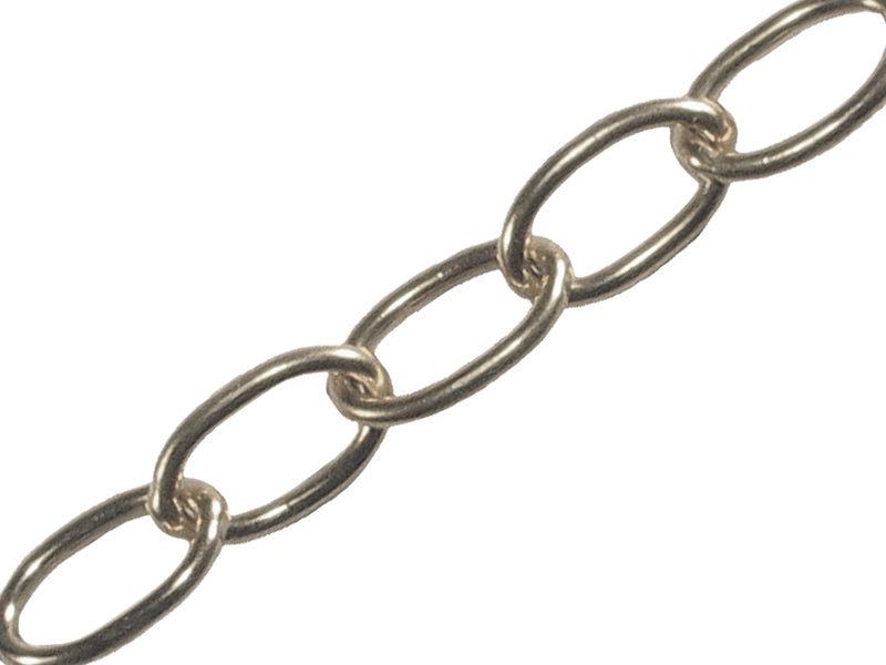 Oval Chain 1.8mm x 10m Chrome, Faithfull