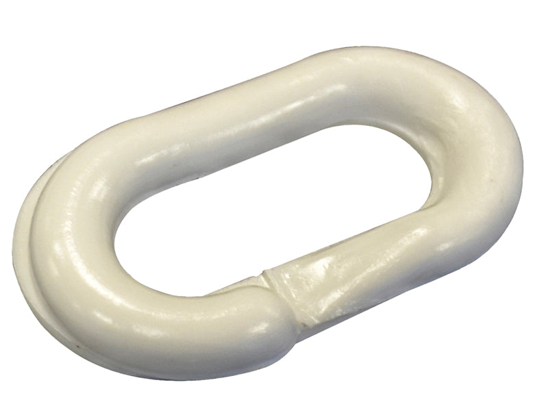 Plastic Joining Links 8mm White (Pack 4), Faithfull