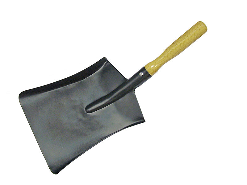 Coal Steel Shovel Wooden Handle 230mm, Faithfull