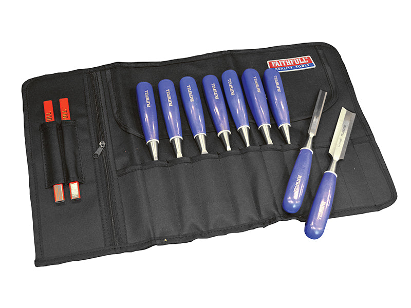 12 Pocket Chisel Roll 32 x 68cm, Faithfull