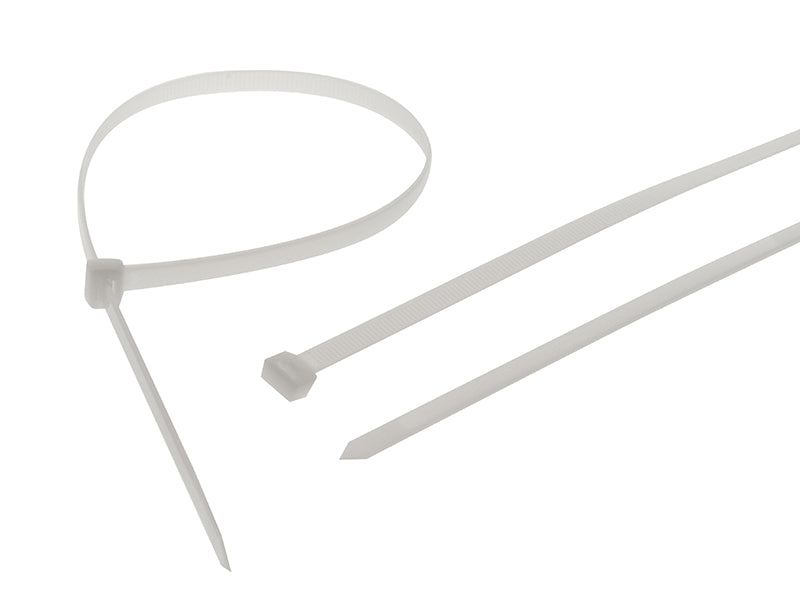 Heavy-Duty Cable Ties White 9.0 x 600mm (Pack 10)