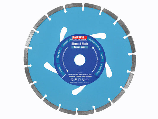 Contract Diamond Blade 230 x 22.2mm, Faithfull