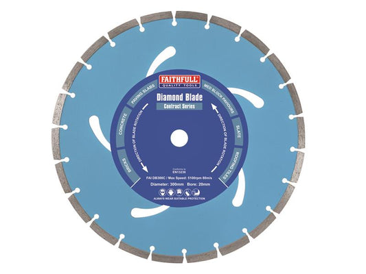 Contract Diamond Blade 300 x 20mm, Faithfull