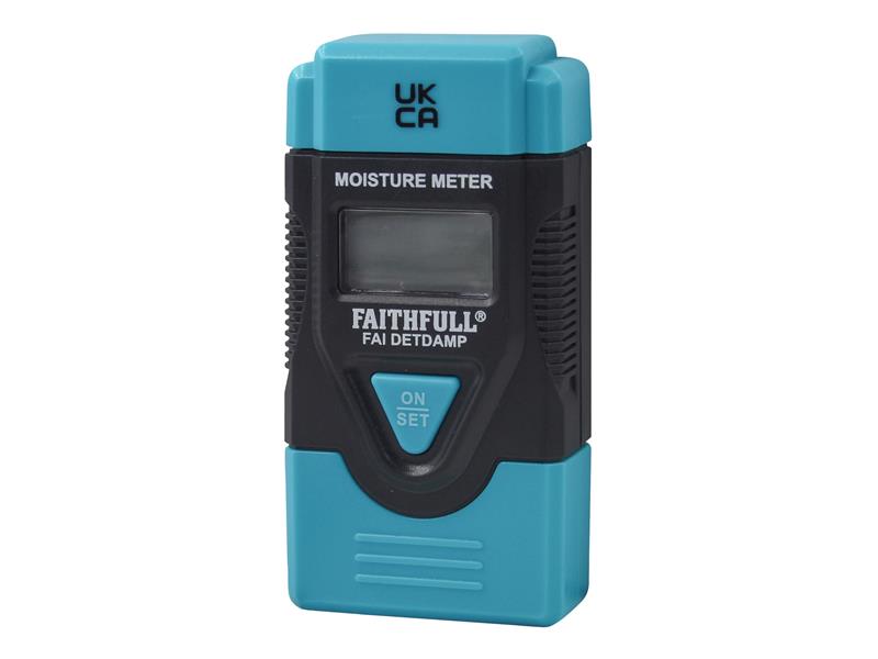 Damp & Moisture Meter LCD Display, Faithfull