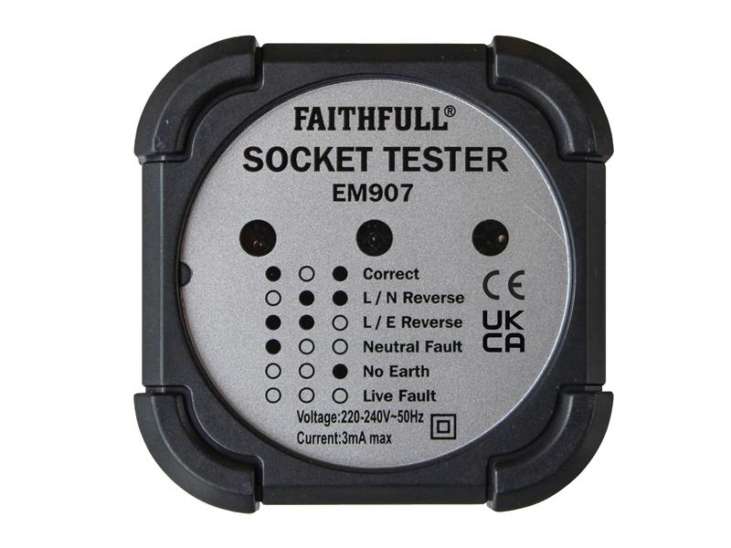 Socket Polarity Tester, Faithfull