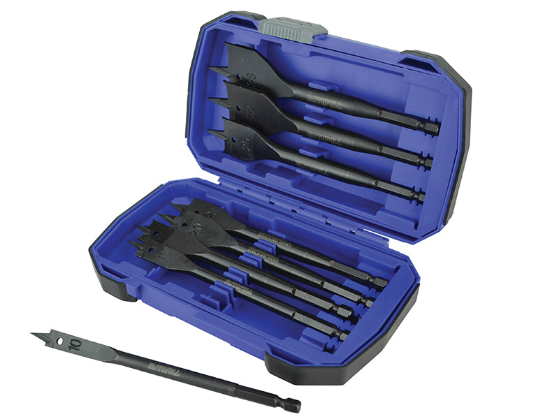 Impact Rated Flat Bit Set, 8 Piece, Faithfull