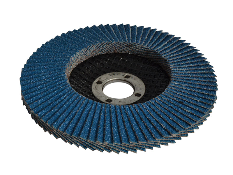 Abrasive Jumbo Flap Disc 100mm Fine, Faithfull