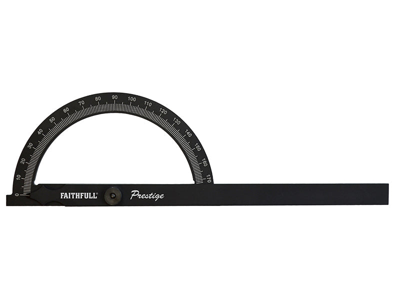 Prestige Angle Gauge Black Aluminium 150 x 270mm, Faithfull