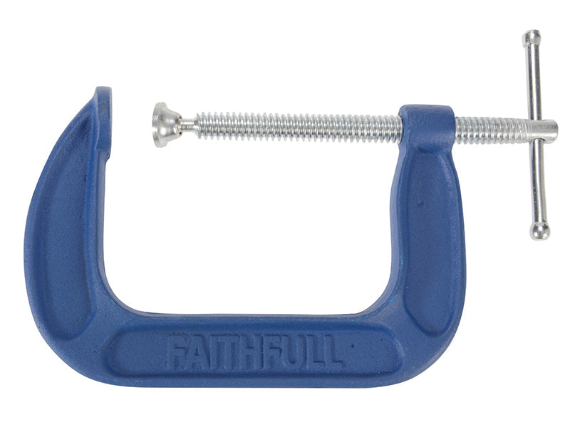 Medium-Duty G-Clamp 100mm (4in), Faithfull