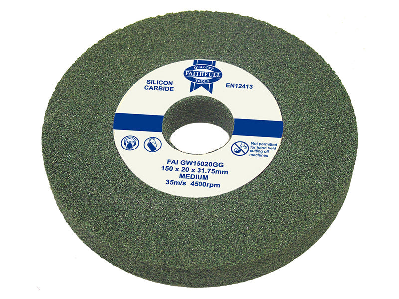 General Purpose Grinding Wheel 150 x 16mm Green Grit, Faithfull