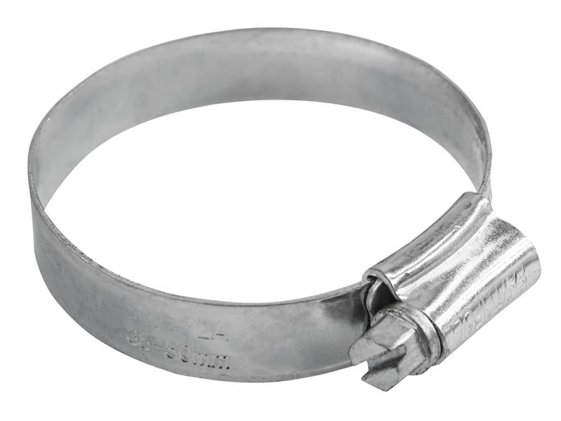 2A Stainless Steel Hose Clip 35 - 50mm, Faithfull