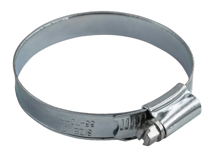 3 Hose Clip - Zinc MSZP 55 - 70mm, Faithfull