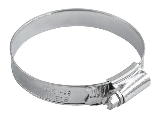 3 Stainless Steel Hose Clip 55 - 70mm, Faithfull