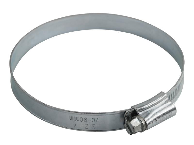 4 Hose Clip - Zinc MSZP 70 - 90mm, Faithfull