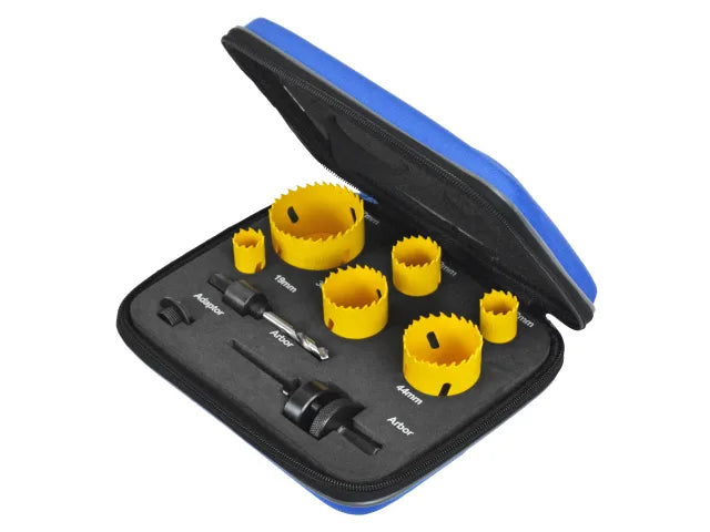 Professional Holesaw Kit, 9 Piece, Faithfull