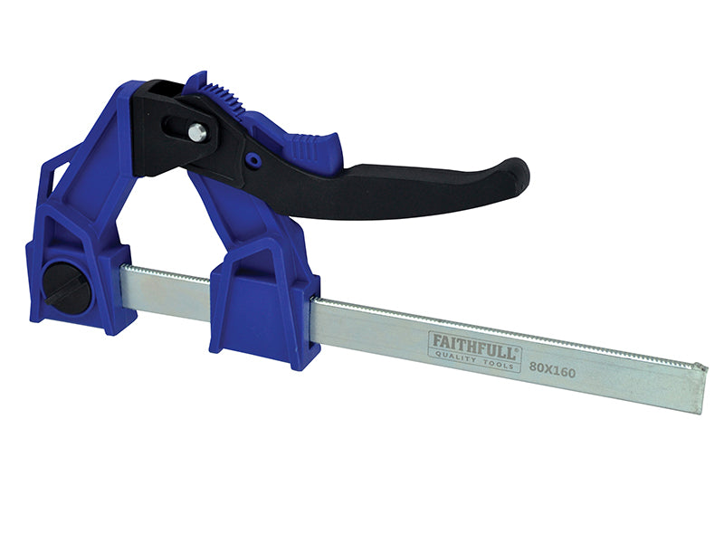 Heavy-Duty Lever Clamp Capacity 160mm, Faithfull