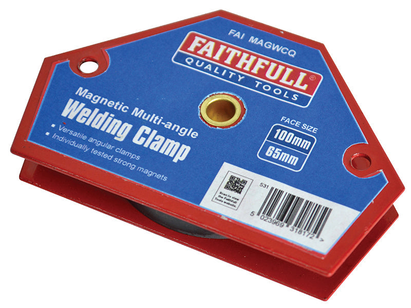 Welding Magnet Quick Clamp 100 x 65mm, Faithfull