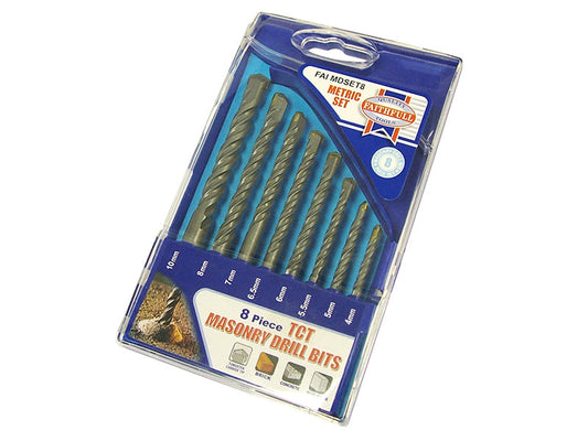 Standard Masonry Drill Set, 8 Piece 4-10mm, Faithfull