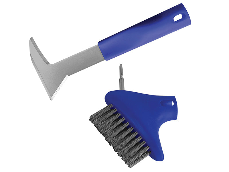 Auto-Lock Patio Steel Brush & Weeder, Faithfull