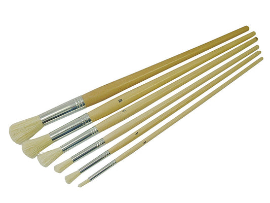 Round Fitch Brush Set. 6 Piece, Faithfull