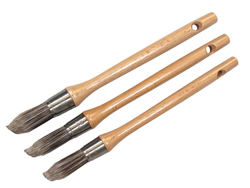 Pointed Brush Set, 3 Piece, Faithfull