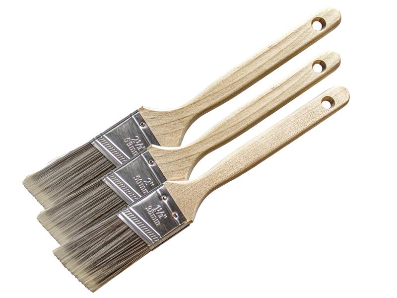 Tradesman Synthetic Sash Brush Set, 3 Piece, Faithfull