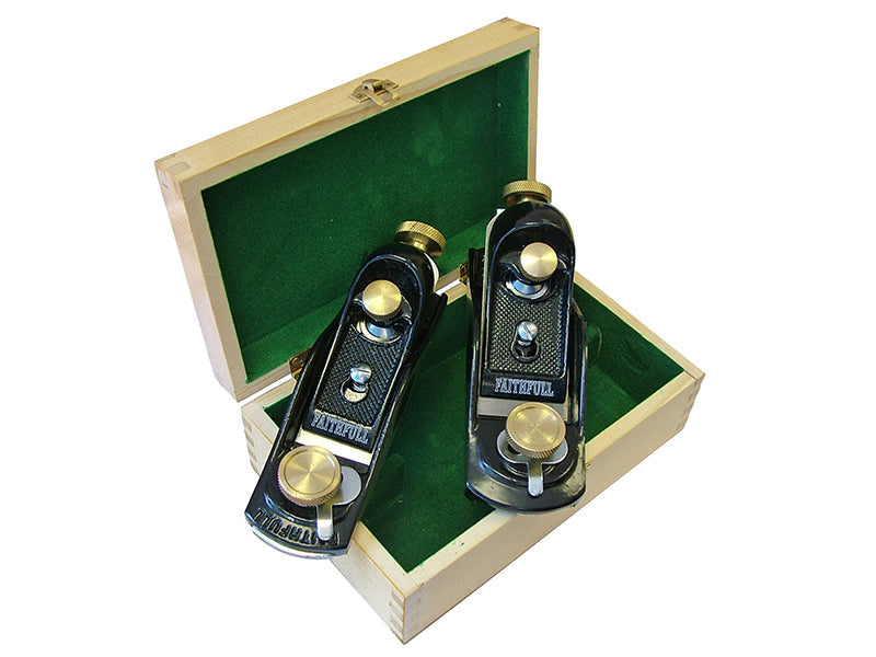 No.9 1/2 & No.60 1/2 Block Planes in Wooden Box, Faithfull