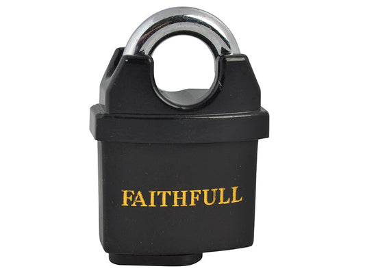 PVC Coated Brass Padlock 50mm, Faithfull