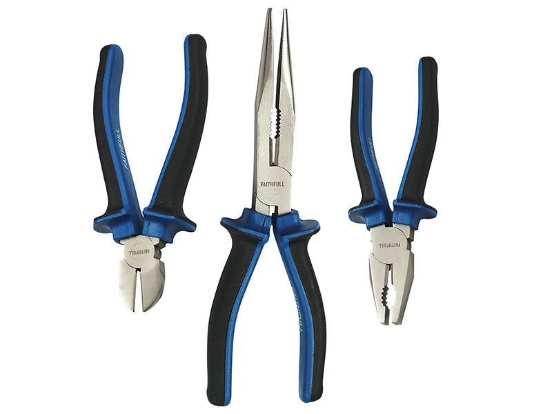 Handyman Pliers Set, 3 Piece, Faithfull