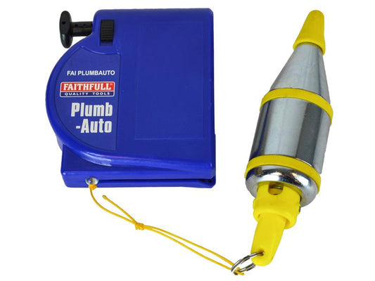 Plumb-Auto Automatic Plumb Line 400g (14oz), Faithfull