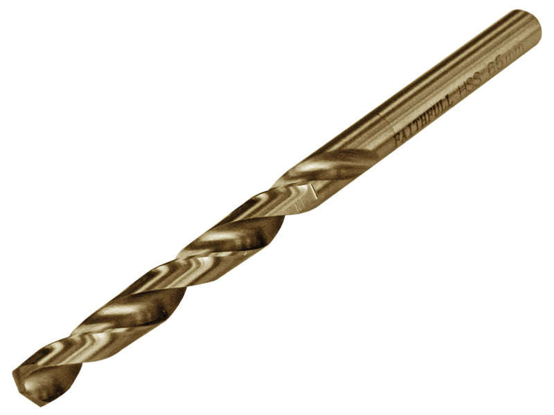 Professional Cobalt Jobber Drill Bit Pre Packed 6.5mm, Faithfull