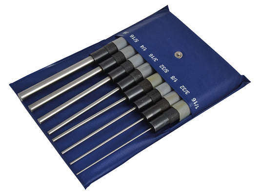 Long Series Pin Punch Set, 8 Piece, Faithfull