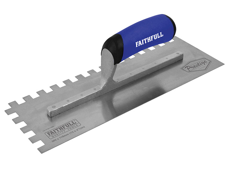 Prestige Notched Trowel 330 x 115mm (13 x 4.1/2in) 10mm Notch, Faithfull