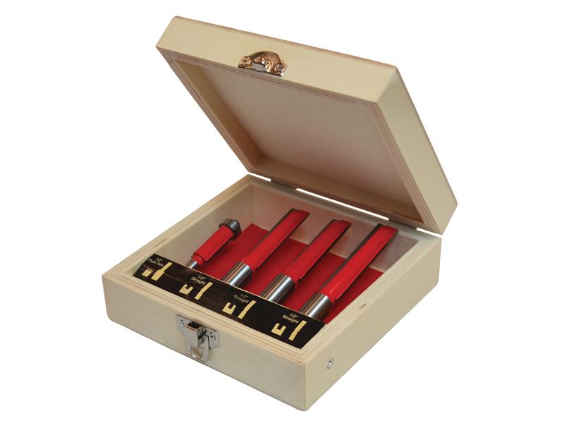 Router Bit Set for Worktop Jig, 4 Piece, Faithfull