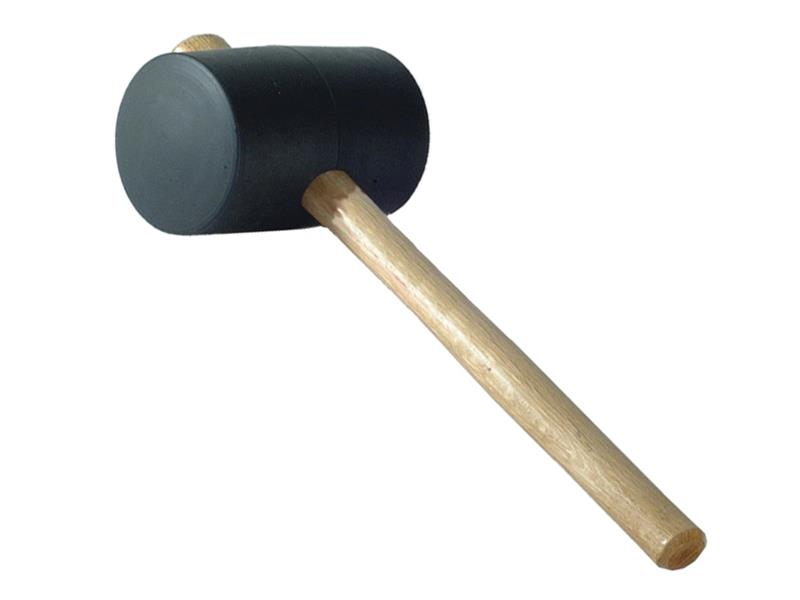 Rubber Mallet - Black 567g (20oz), Faithfull