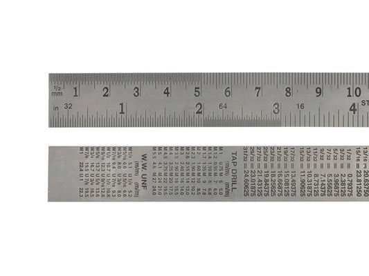 Steel Rule 150mm / 6in x 19mm, Faithfull