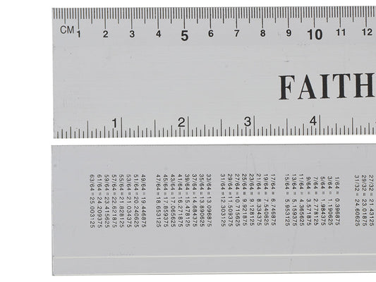 Aluminium Rule 300mm / 12in, Faithfull