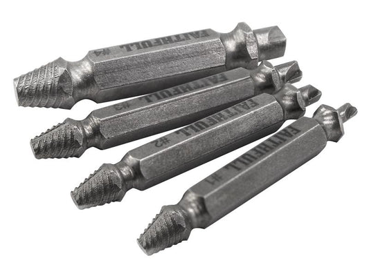 Screw Extractor Set, 4 Piece, Faithfull