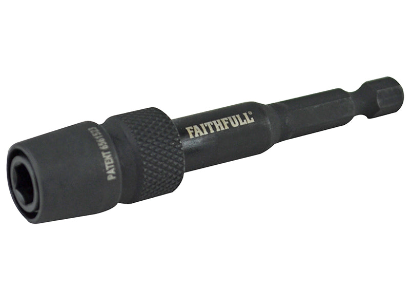 Impact Rated Universal Bit Holder 75mm, Faithfull