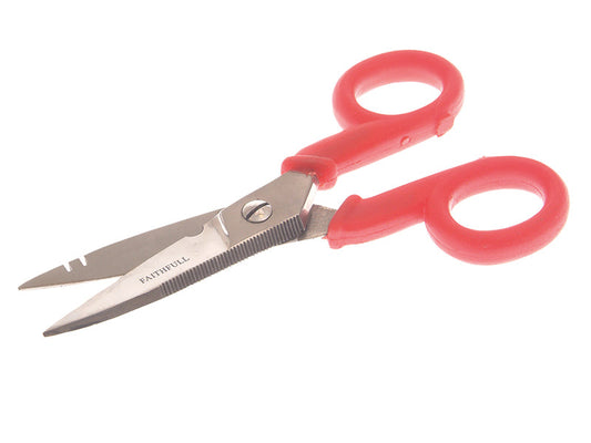 Electrician's Wire Cutting Scissors 125mm (5in), Faithfull