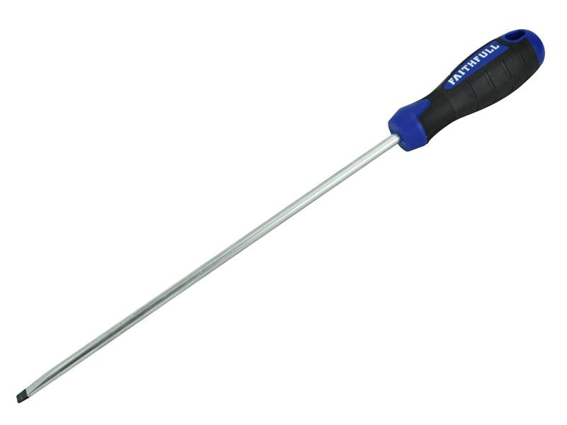 Soft Grip Screwdriver Flared Slotted Tip 10.0 x 250mm, Faithfull