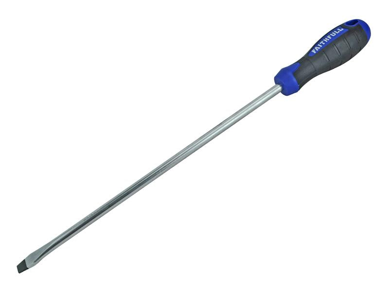 Soft Grip Screwdriver Flared Slotted Tip 10.0 x 300mm, Faithfull