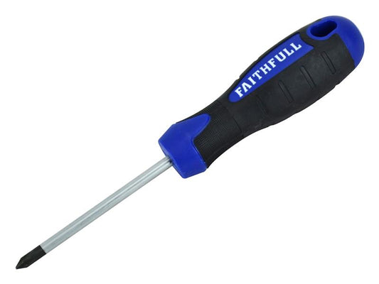 Soft Grip Screwdriver Phillips Tip PH1 x 75mm, Faithfull