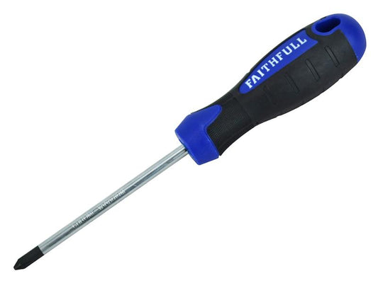 Soft Grip Screwdriver Phillips Tip PH2 x 100mm, Faithfull