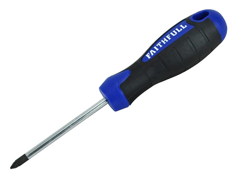 Soft Grip Screwdriver Pozidriv Tip PZ1 x 75mm, Faithfull