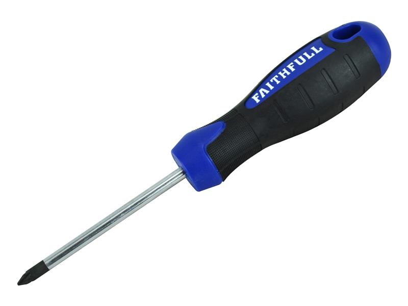 Soft Grip Screwdriver Pozidriv Tip PZ2 x 100mm, Faithfull