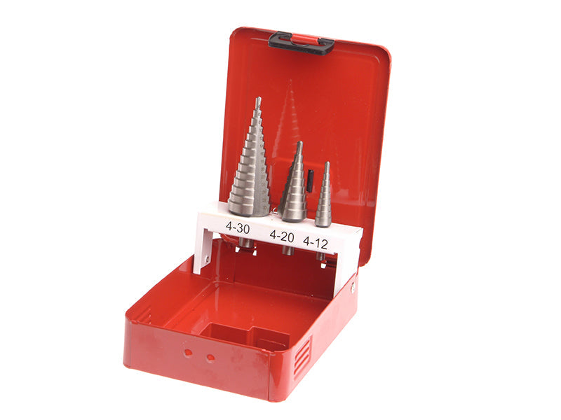 HSS Step Drill Bit Set of 3 4-30mm, Faithfull